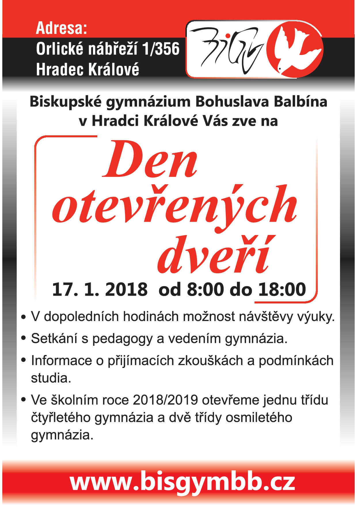 Den otevřených dveří 17. 1. 2018