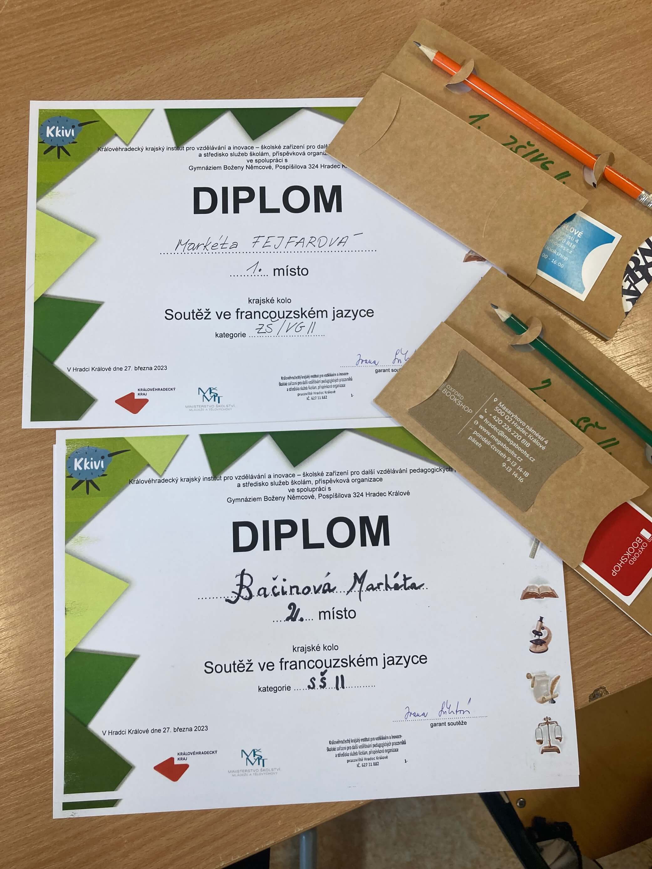 Úspěch v krajském kole Olympiády ve FJ