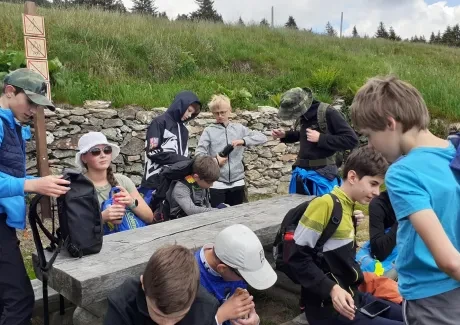 BI-VV projekt v Krkonoších 2.B