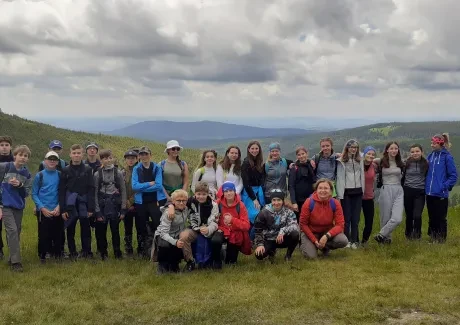 BI-VV projekt v Krkonoších 2.B