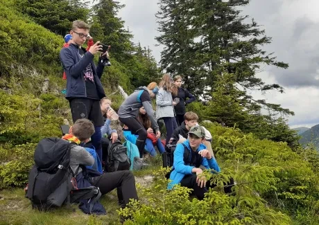 BI-VV projekt v Krkonoších 2.B