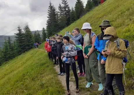 BI-VV projekt v Krkonoších 2.B