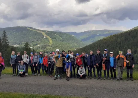 BI-VV projekt v Krkonoších 2.B