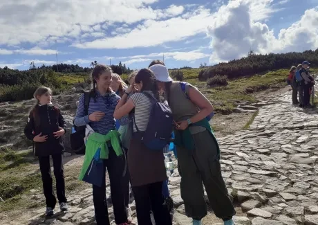 BI-VV projekt v Krkonoších 2.B