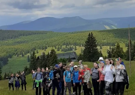 BI-VV projekt v Krkonoších 2.B