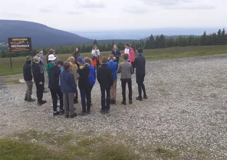 BI-VV projekt v Krkonoších 2.B