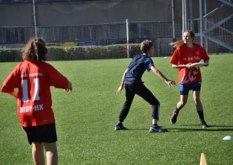 Frisbee - středoškolka; říjen 2017