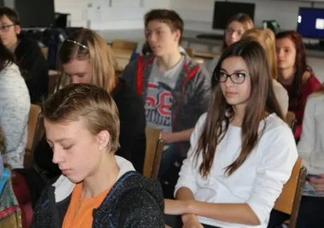 Předávání cen za literární soutěž autorského čtení a Olympiádu v ČJ