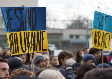 Setkání studentů na podporu Ukrajiny