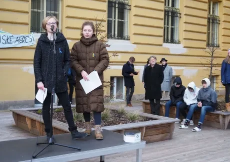 Setkání studentů na podporu Ukrajiny