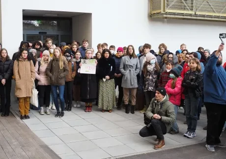 Setkání studentů na podporu Ukrajiny