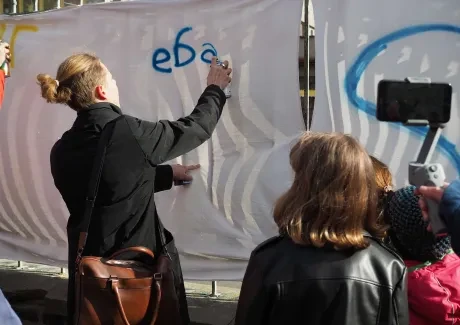 Setkání studentů na podporu Ukrajiny