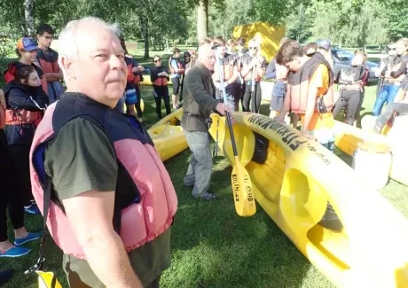 STK - vodáci na Vltavě i ve Vltavě