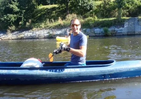 STK - vodáci na Vltavě i ve Vltavě