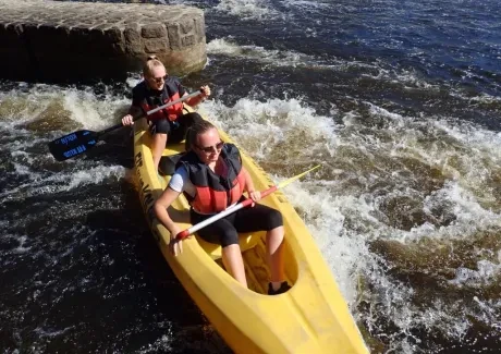 STK - vodáci na Vltavě i ve Vltavě