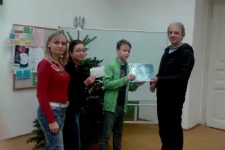 Slavnostní předání výtěžku z adventního koncertu