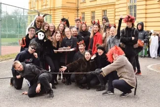 Školní masopustní průvod