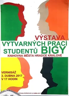 Vernisáž výstavy 2017 - fotografie výtvarných prací studentů